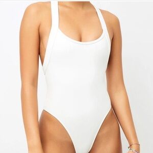 Frankies Bikinis Charlotte One Piece White XS